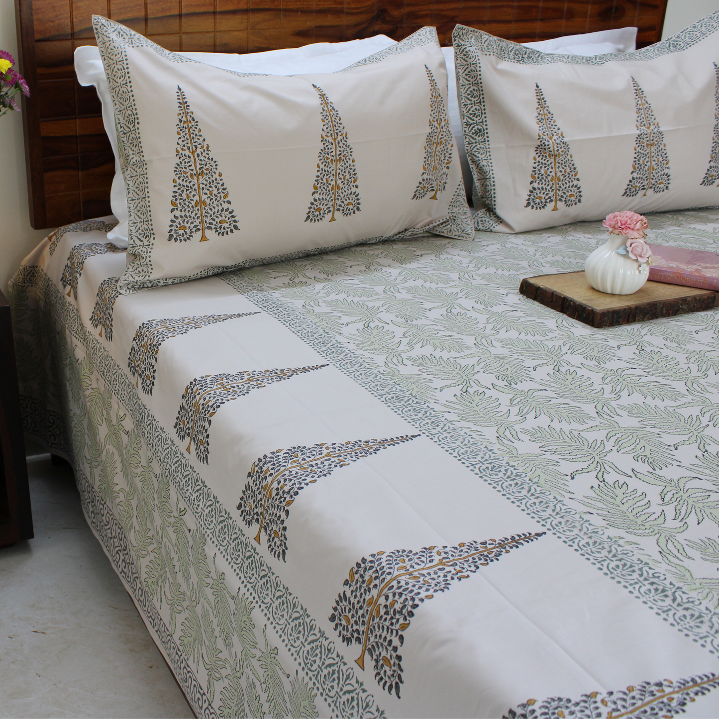 Anandbagh Handblock Bedsheet