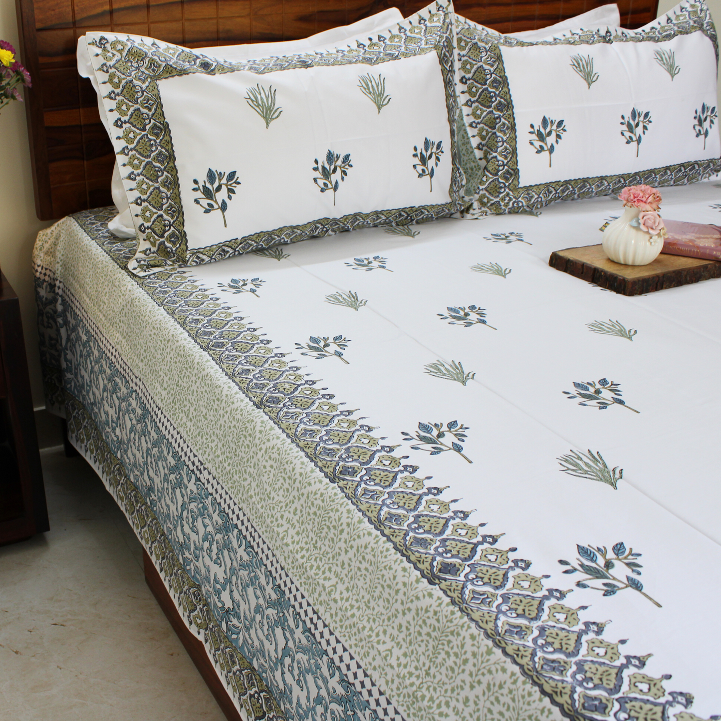 Anandbagh Handblock Bedsheet