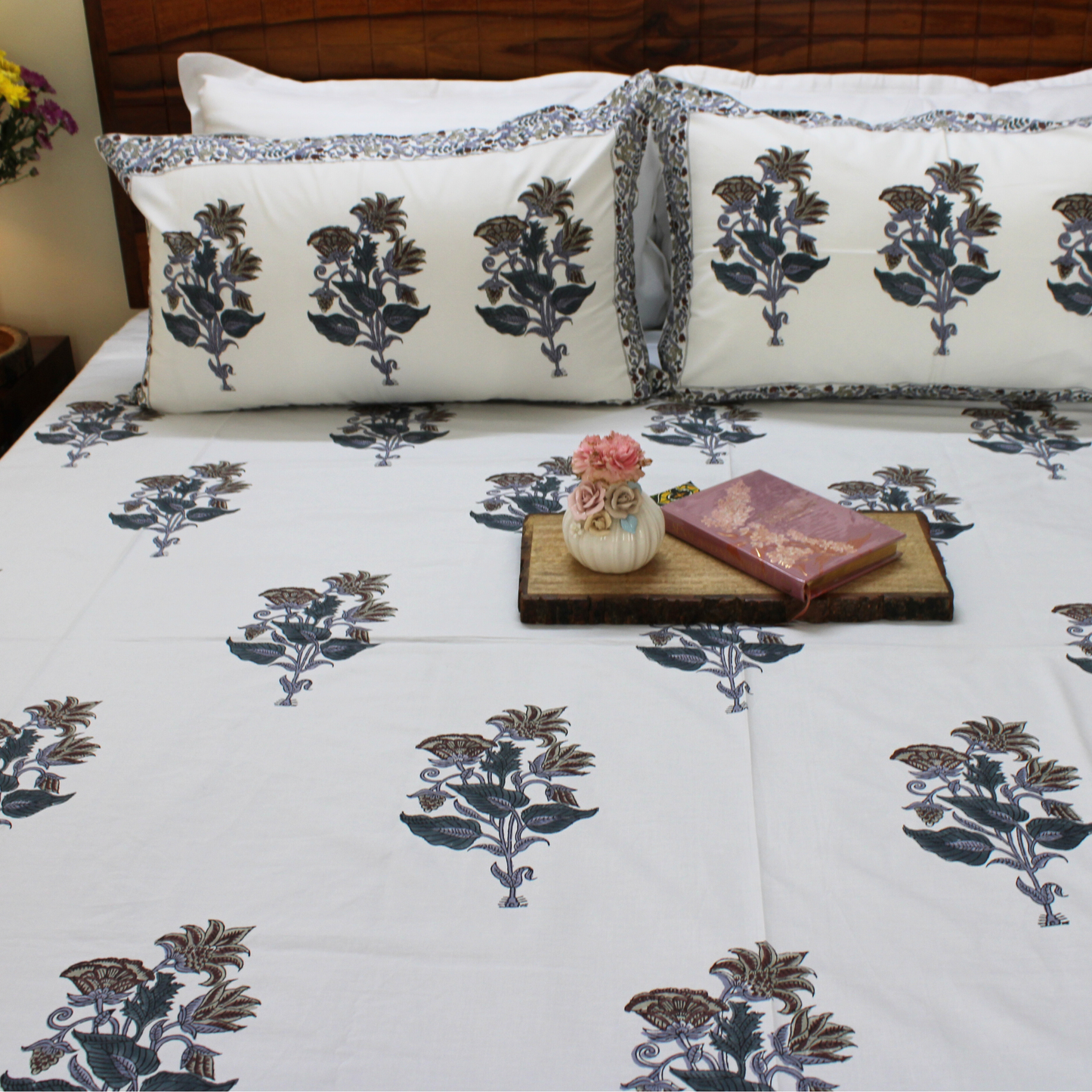 Anandbagh Handblock Bedsheet