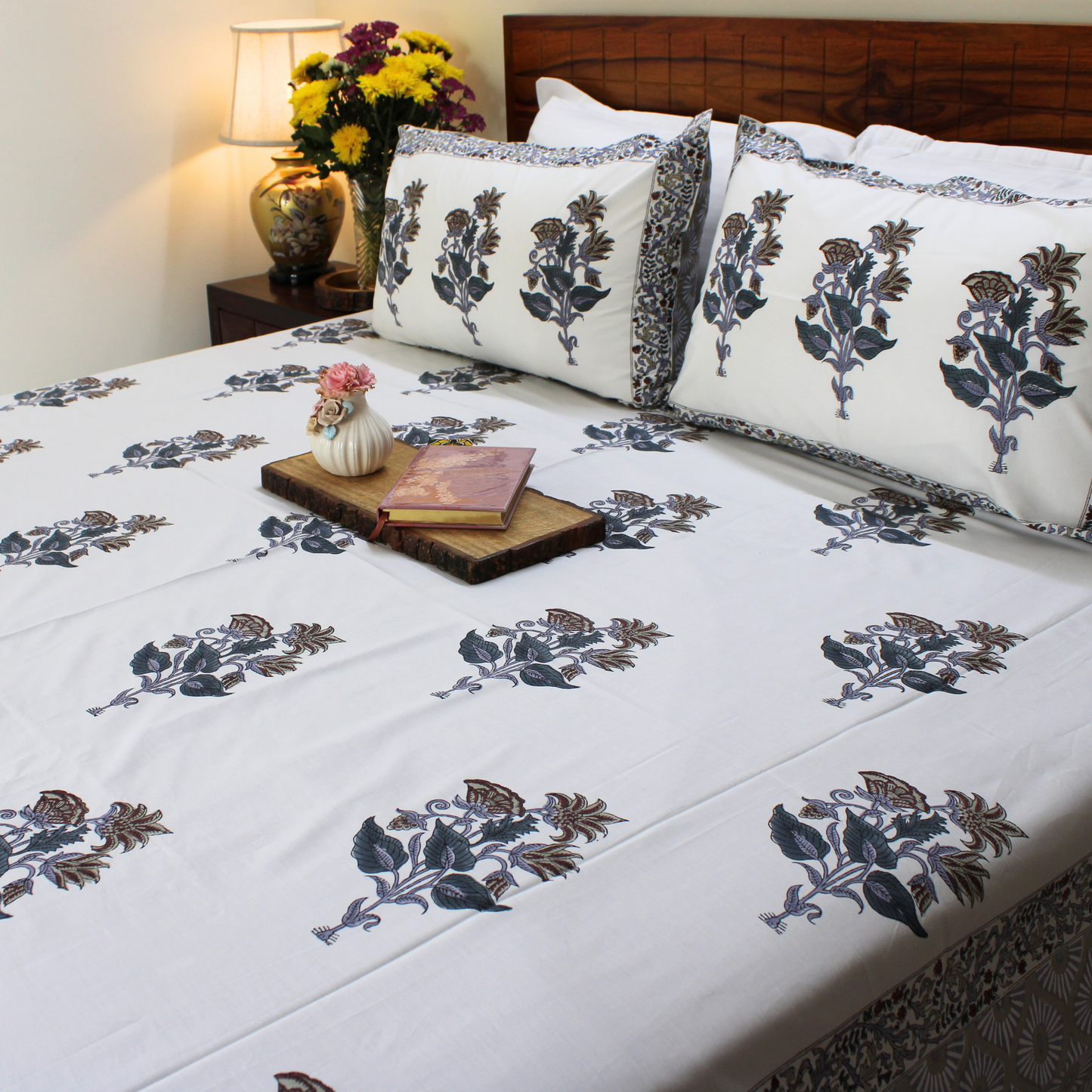 Anandbagh Handblock Bedsheet