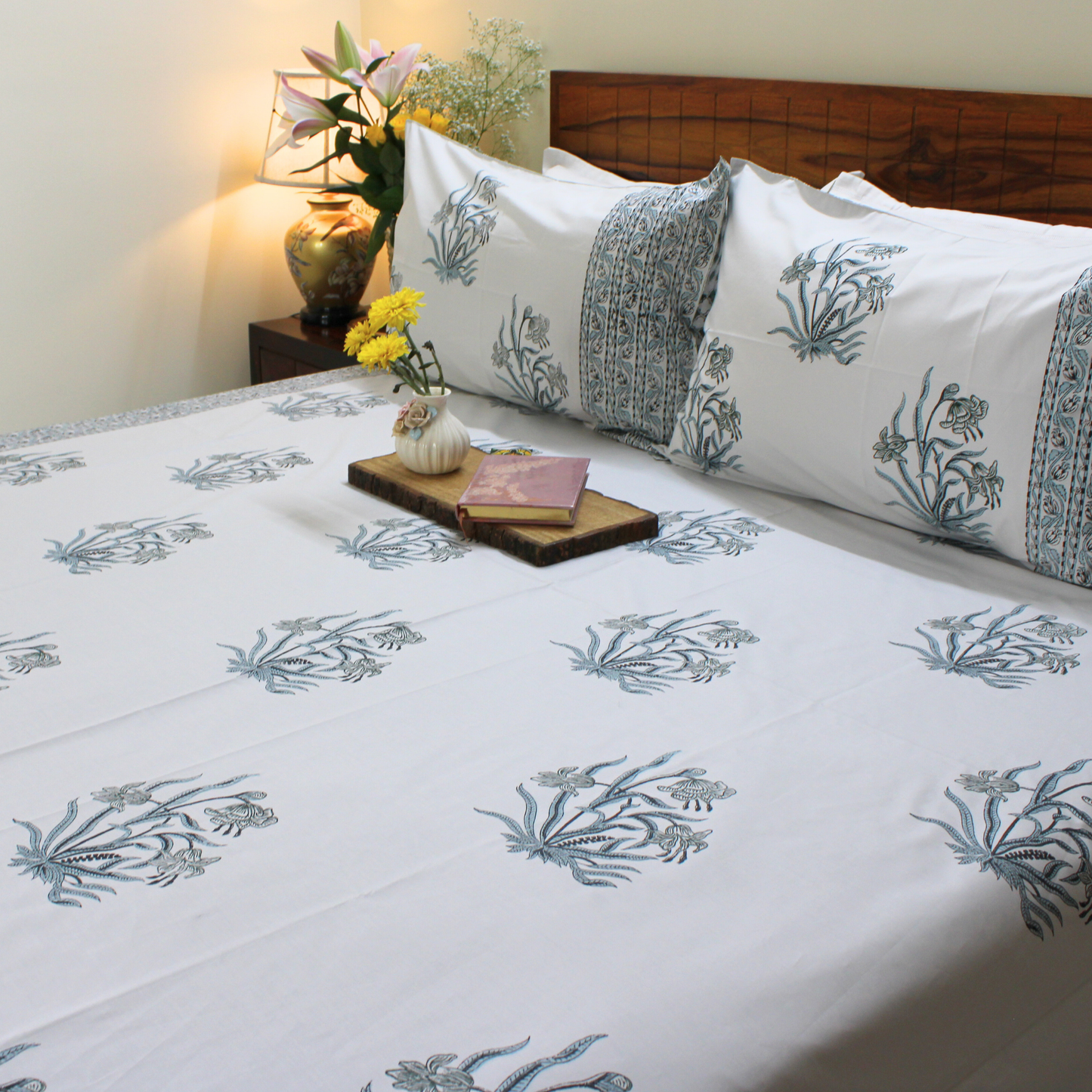 Anandbagh Handblock Bedsheet