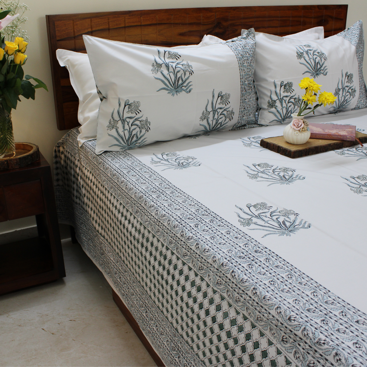 Anandbagh Handblock Bedsheet