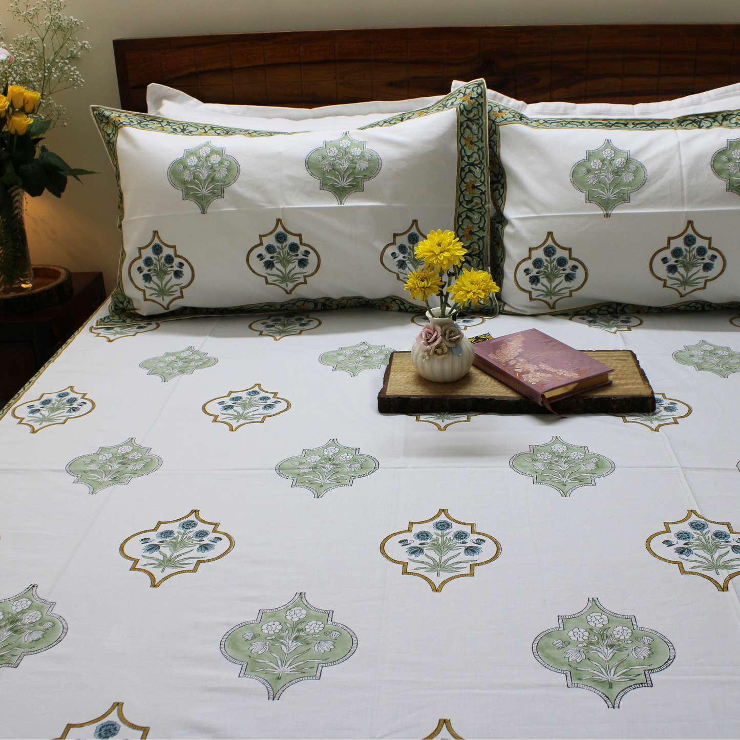 Anandbagh Handblock Bedsheet