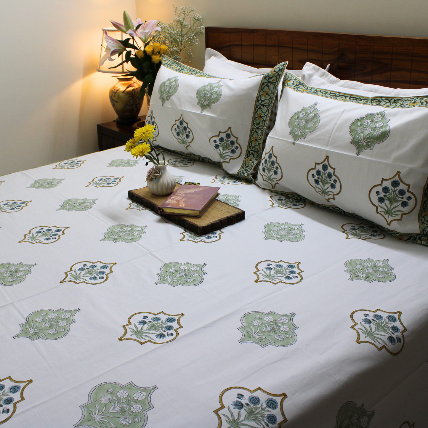 Anandbagh Handblock Bedsheet