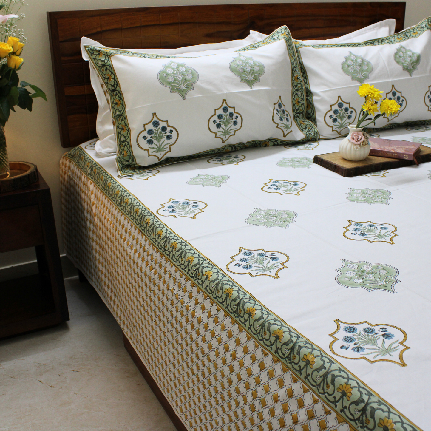 Anandbagh Handblock Bedsheet
