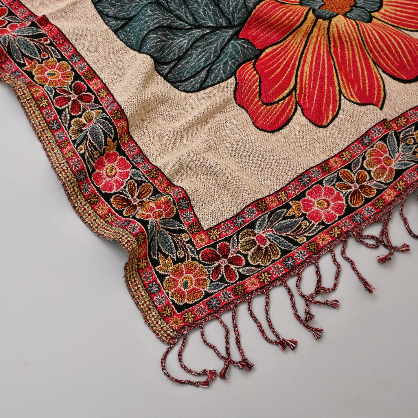 The Scarlet Garden Throw