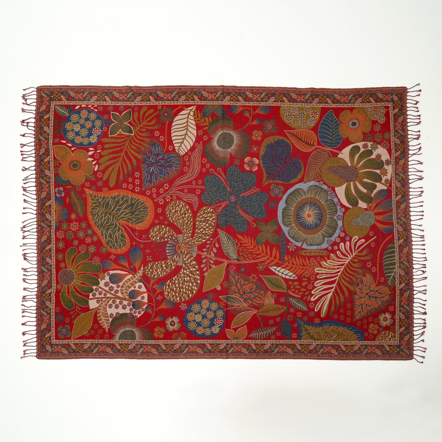 Scarlett Garden Cotton Wool Throw