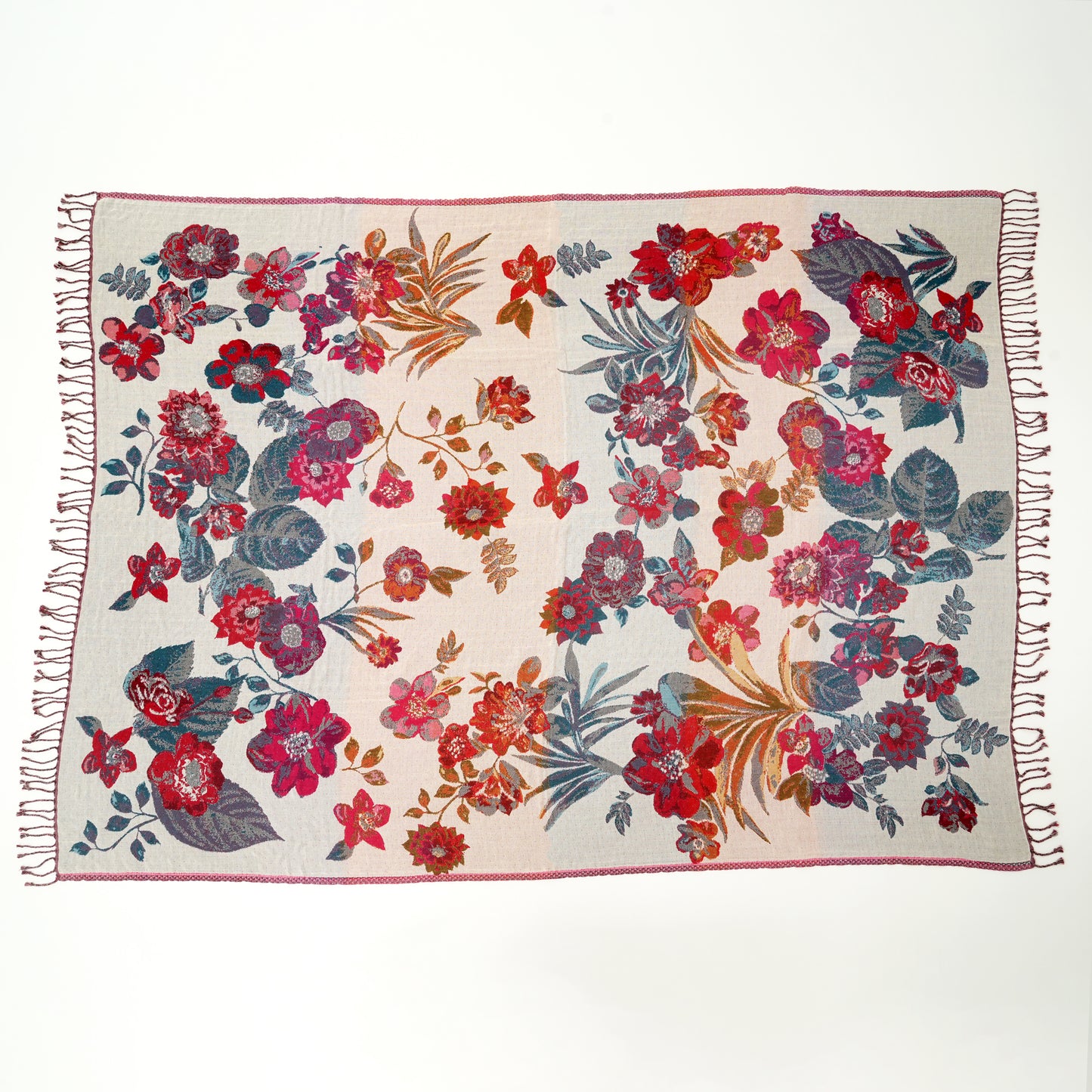 Luxury Floral Throw