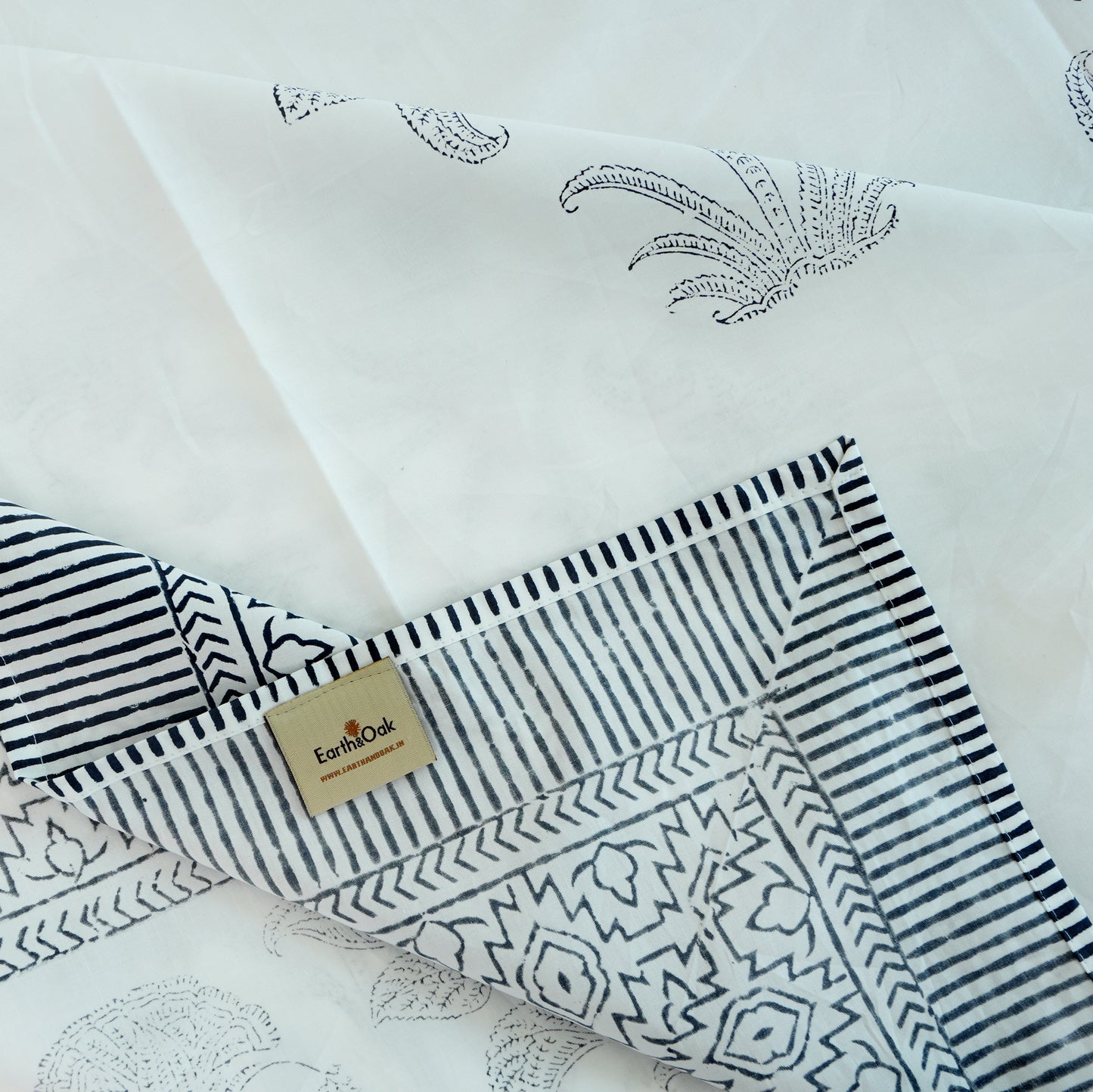 Chinar Bagh Handblock Bedsheet