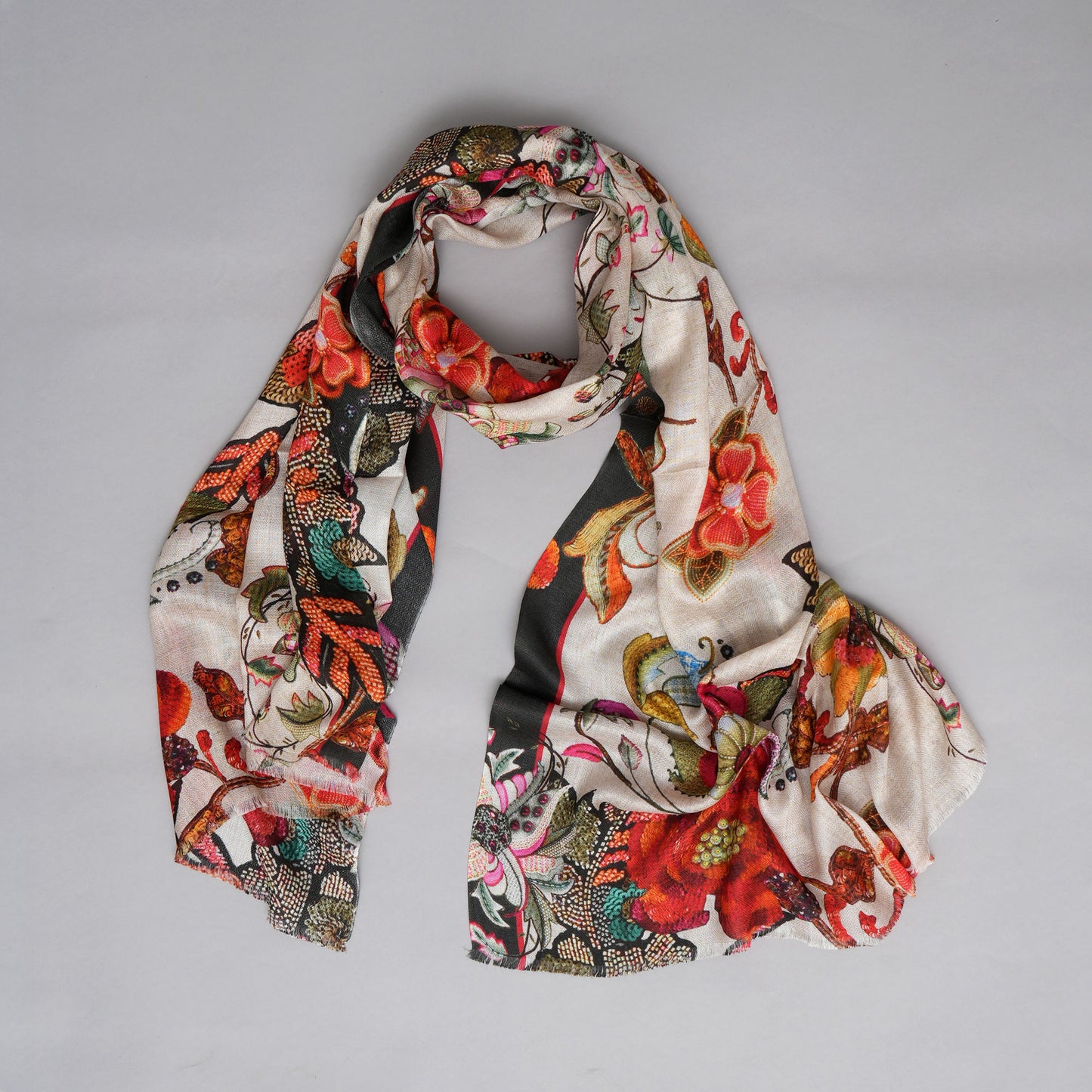 The Aviary Bloom- Bamboo Modal Stole
