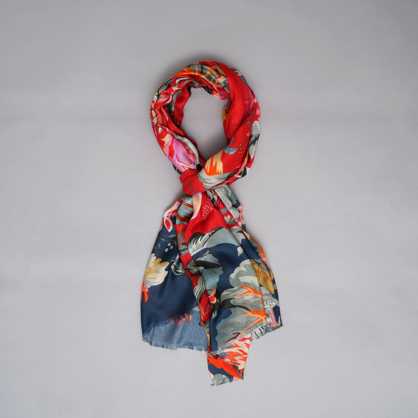 Vivid Petals-Bamboo Modal Stole