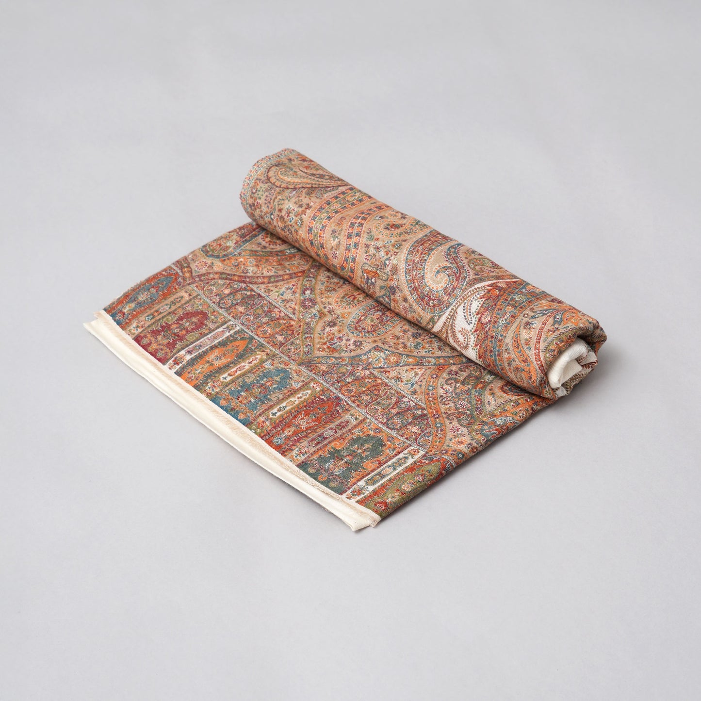 Paisley Border Fine Wool- Shawl