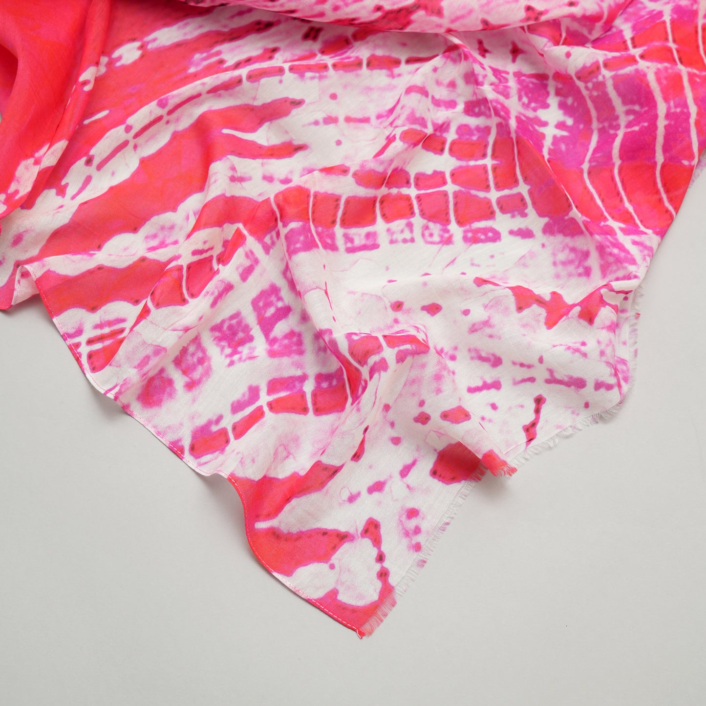 Pink Bloom-Cotton Silk Stole