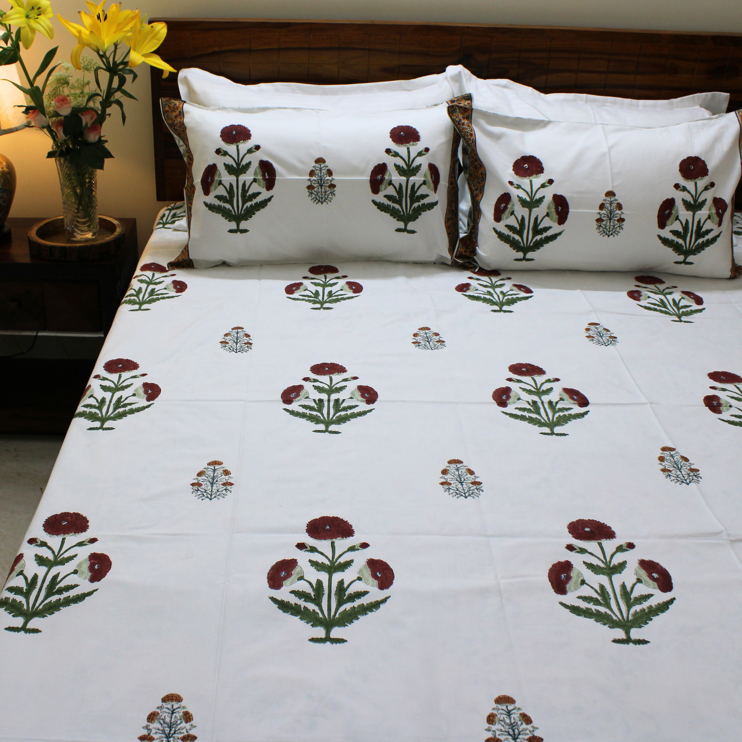 Anandbagh Handblock Bedsheet