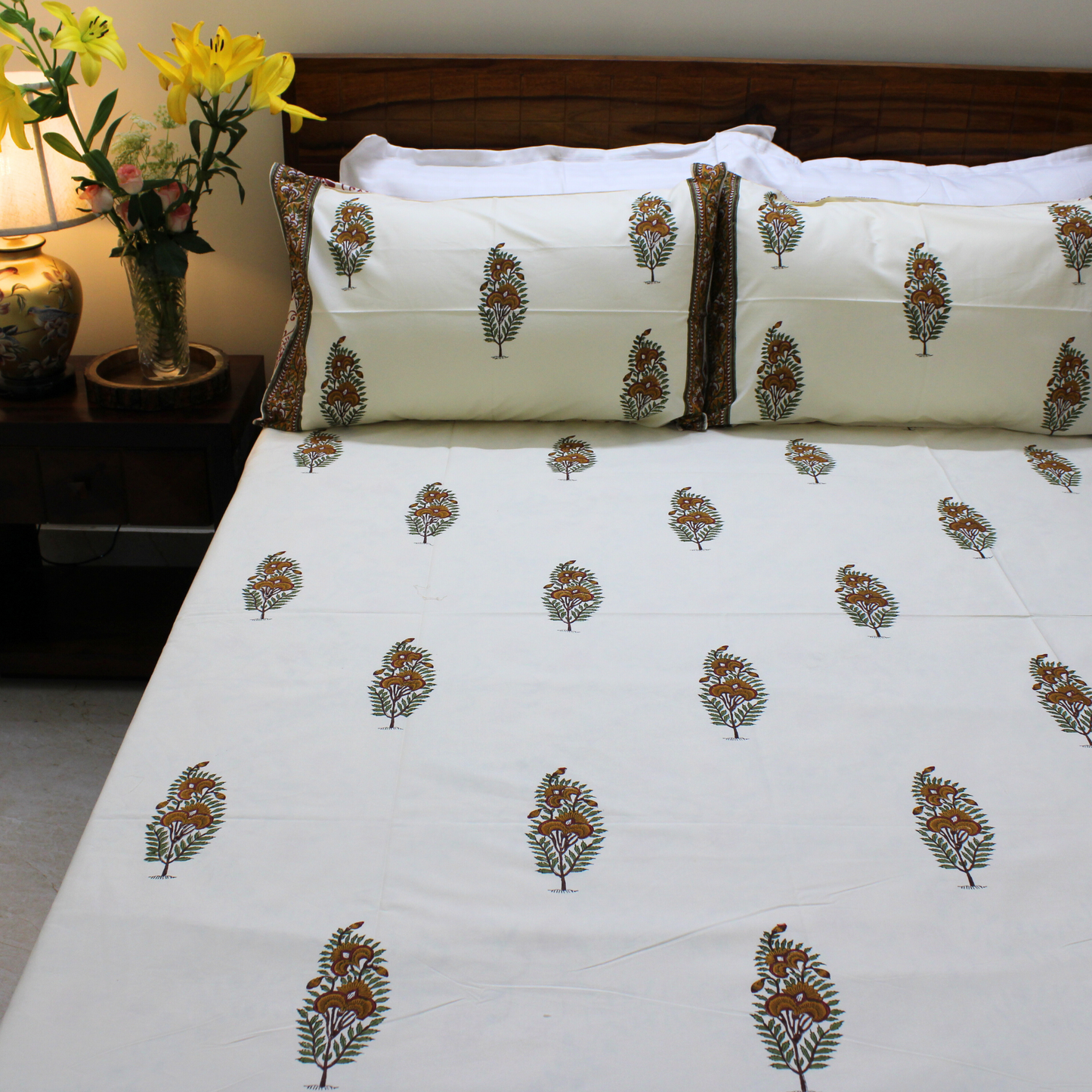 Anandbagh Handblock Bedsheet