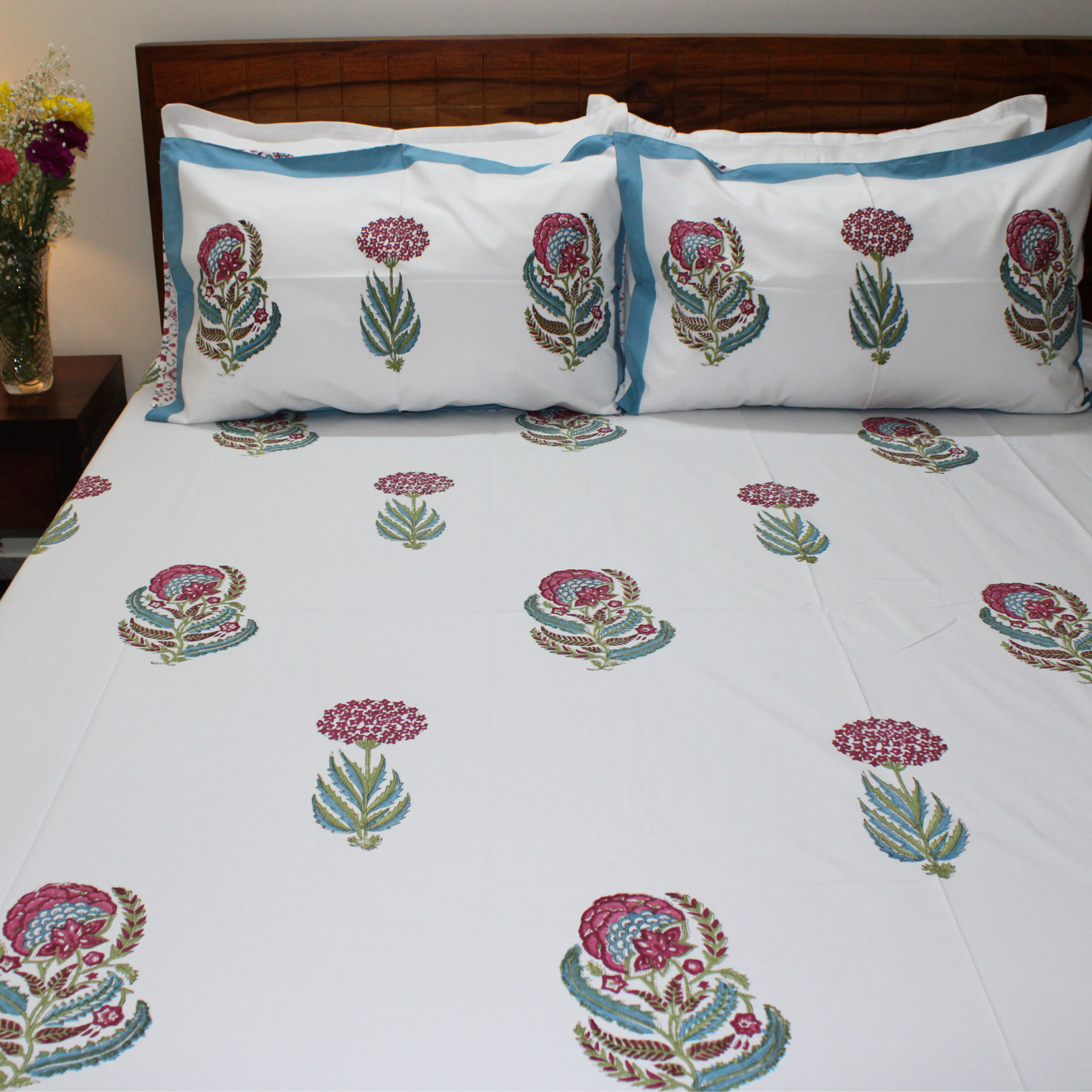 Anandbagh Handblock Bedsheet