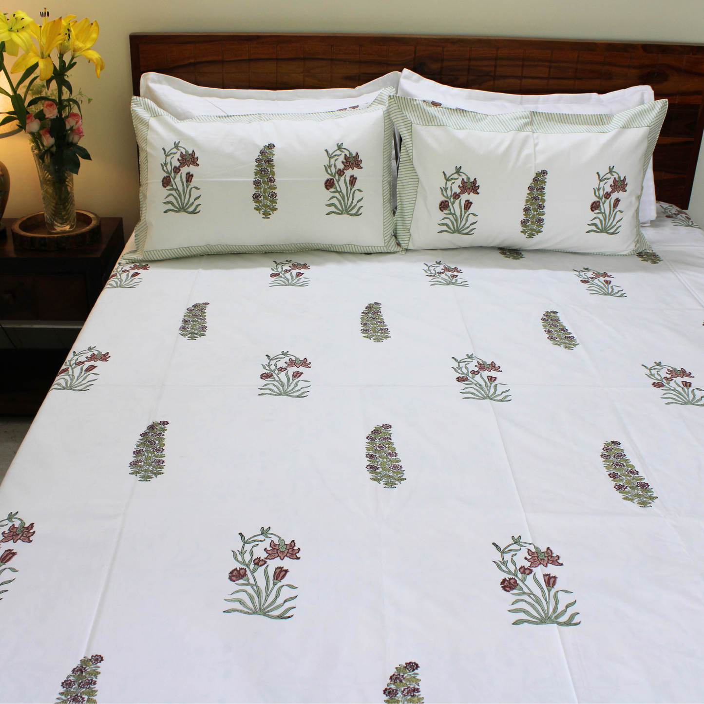 Anandbagh Handblock Bedsheet