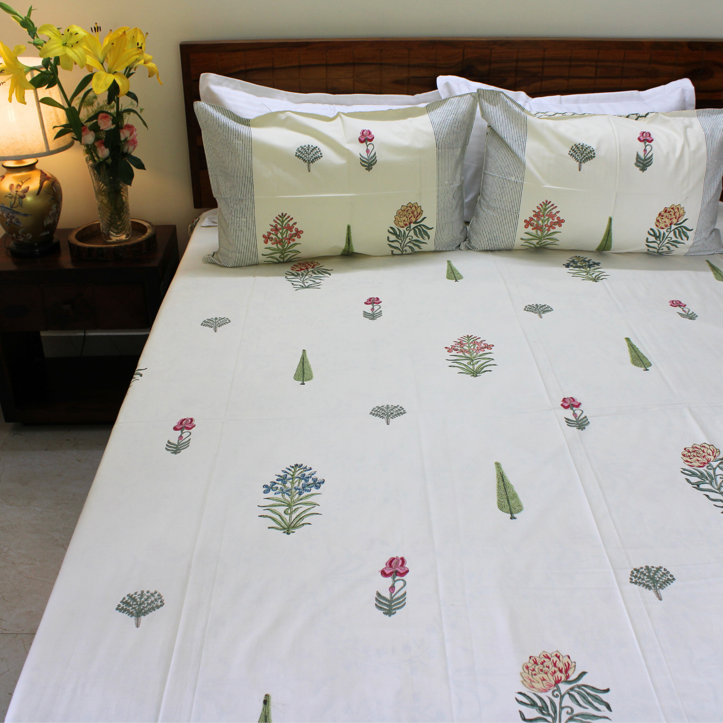 Anandbagh Handblock Bedsheet