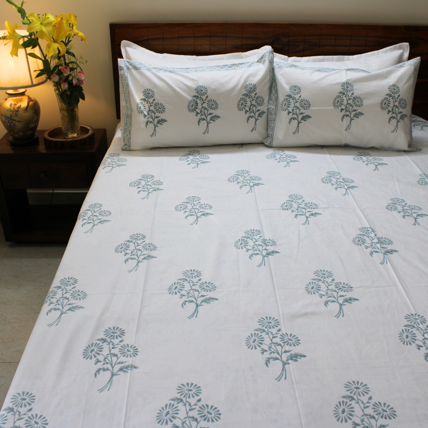 100% Cotton, Handblock Printed, Inspired by autumn gardens, Poetic blend of tradition and craftsmanship