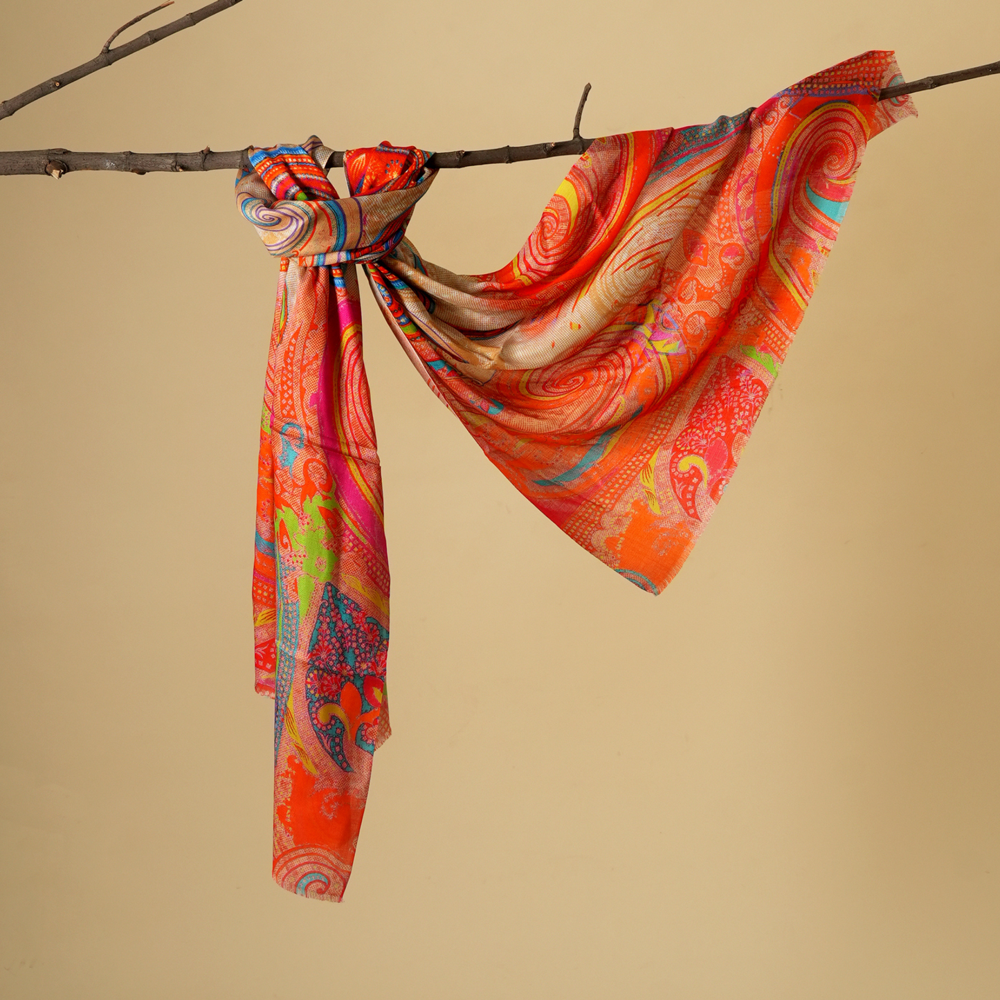 Paisley Mirage-Bamboo Modal Stole