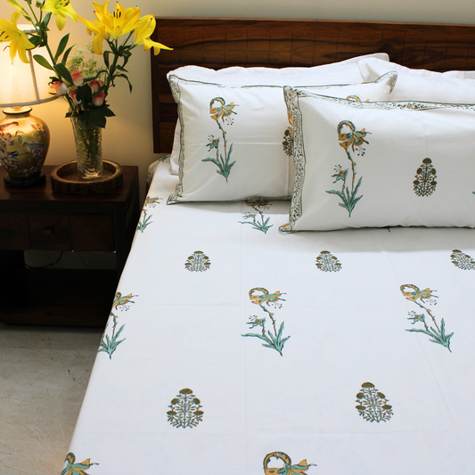 Anandbagh Handblock Bedsheet