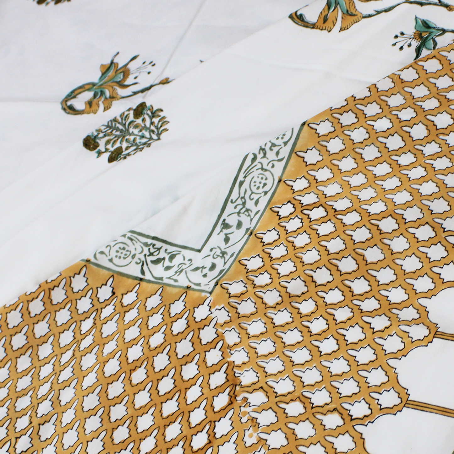 Anandbagh Handblock Bedsheet
