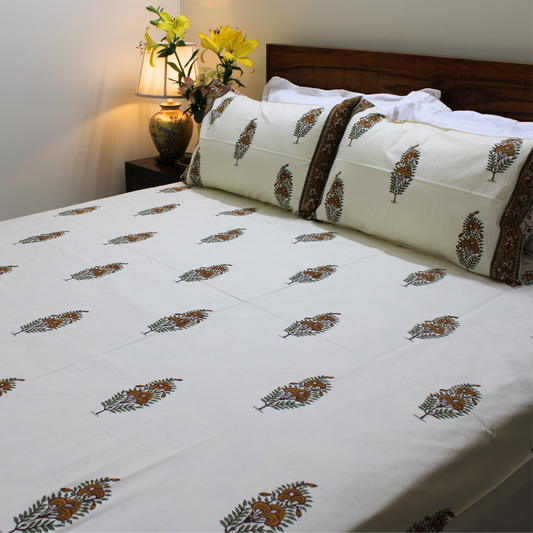 Anandbagh Handblock Bedsheet