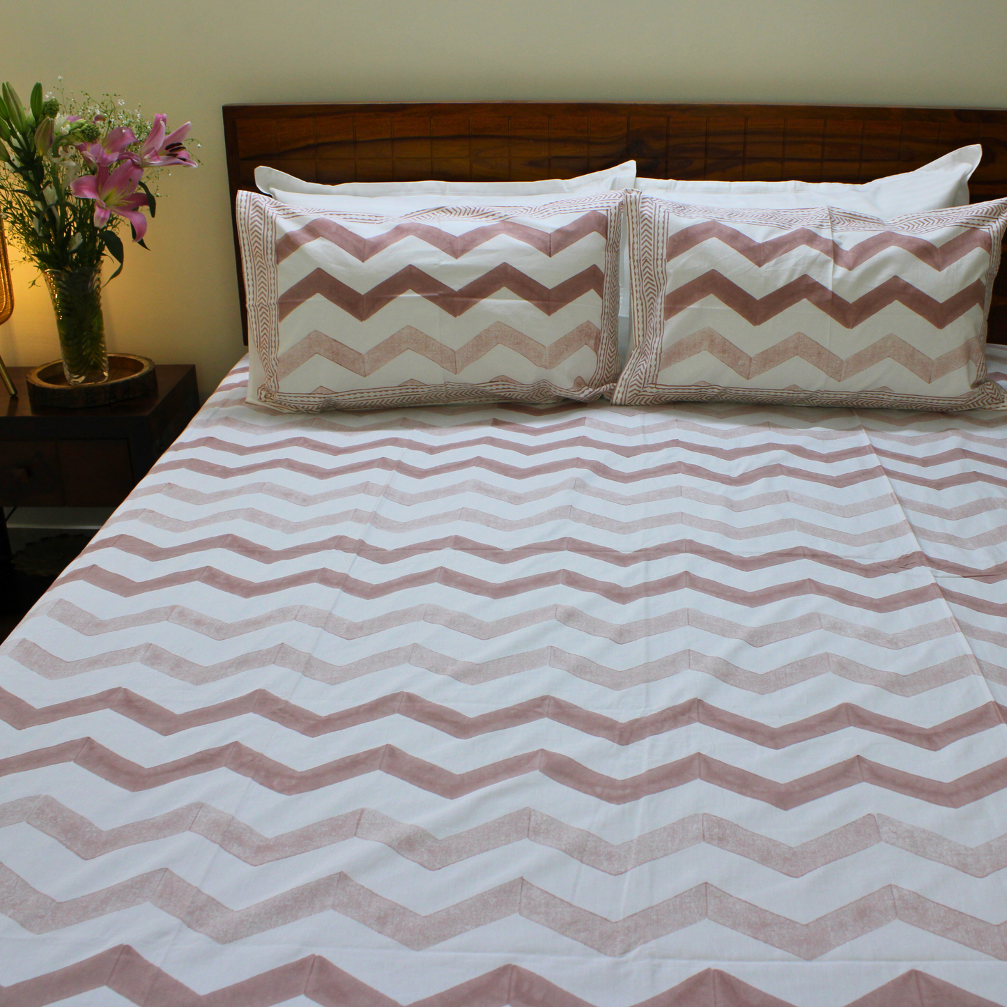 Ethnic Soul Handblock Bedsheet