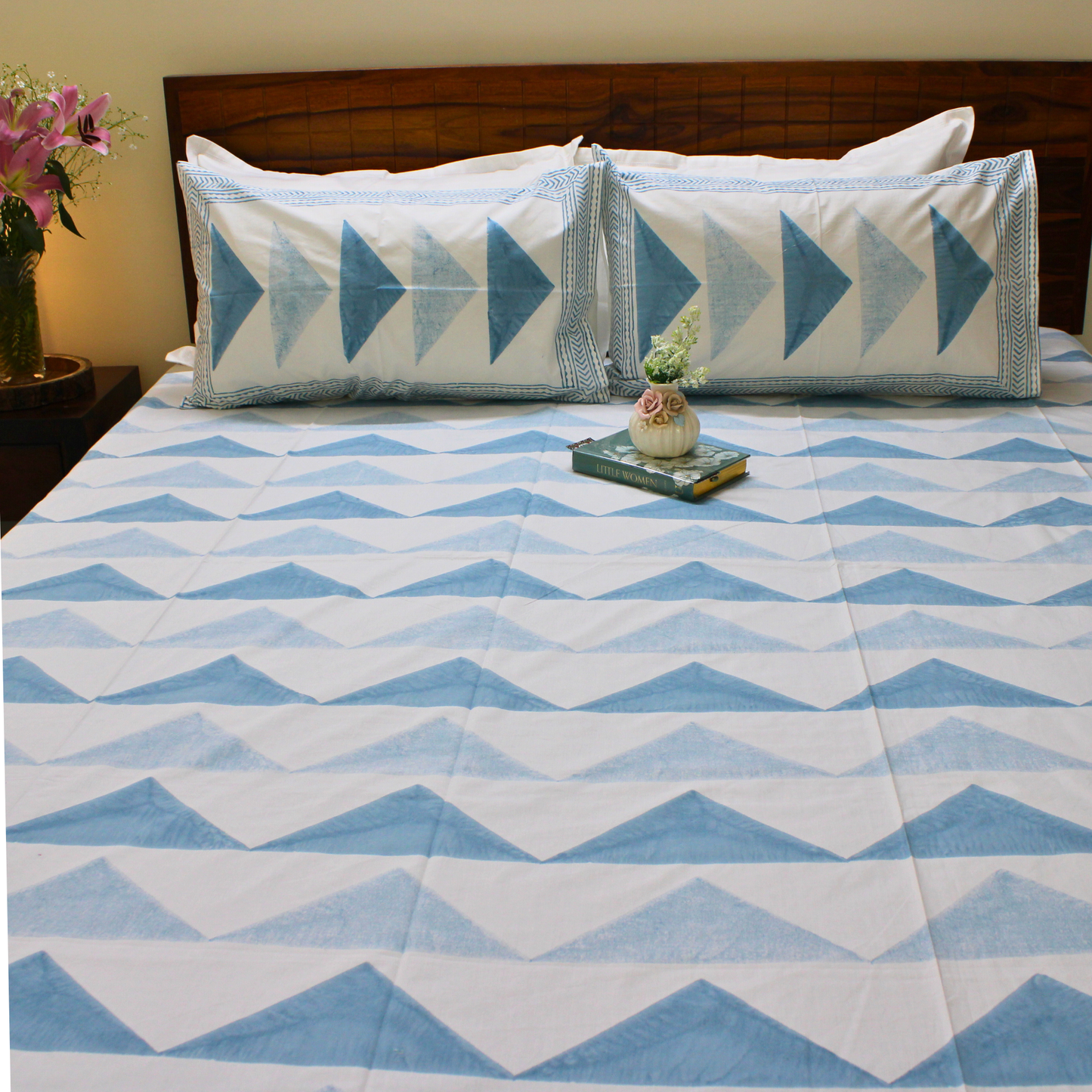 Ethnic Soul Handblock Bedsheet