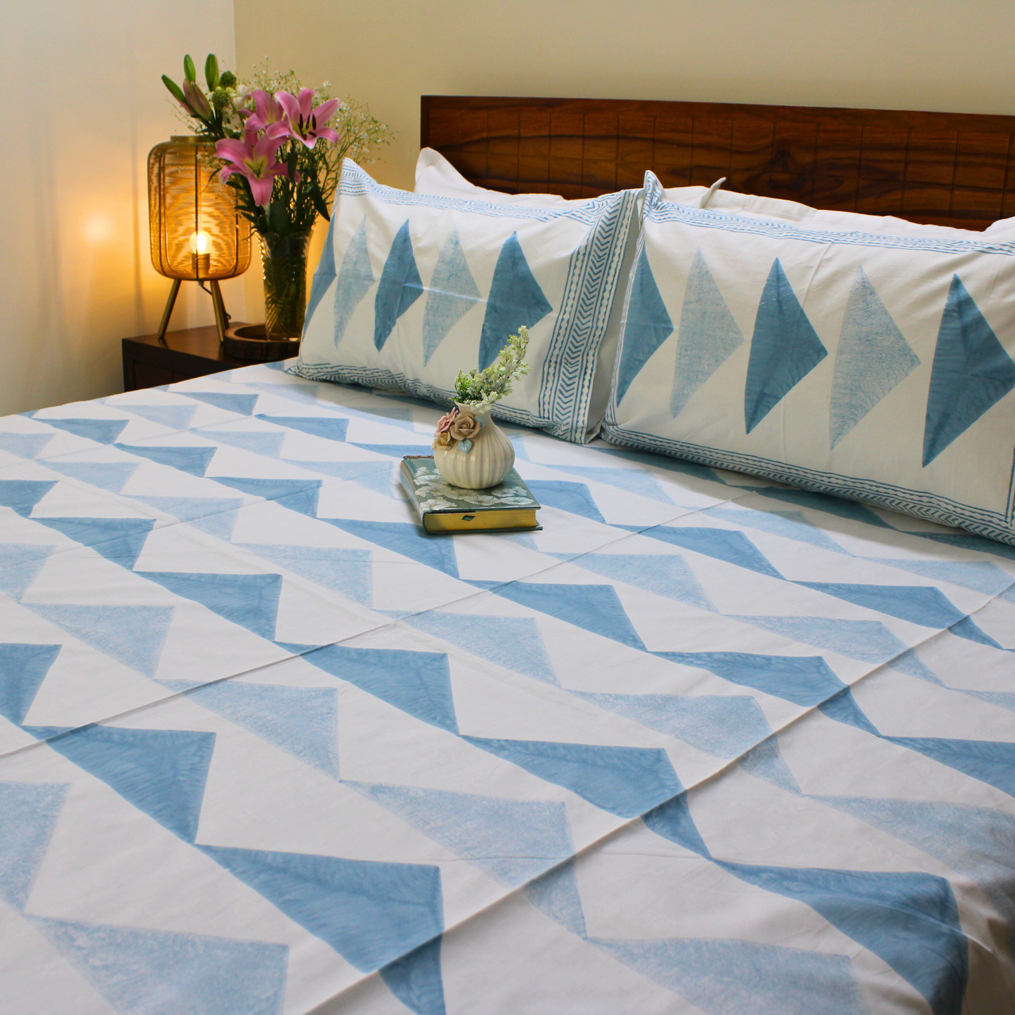 Ethnic Soul Handblock Bedsheet