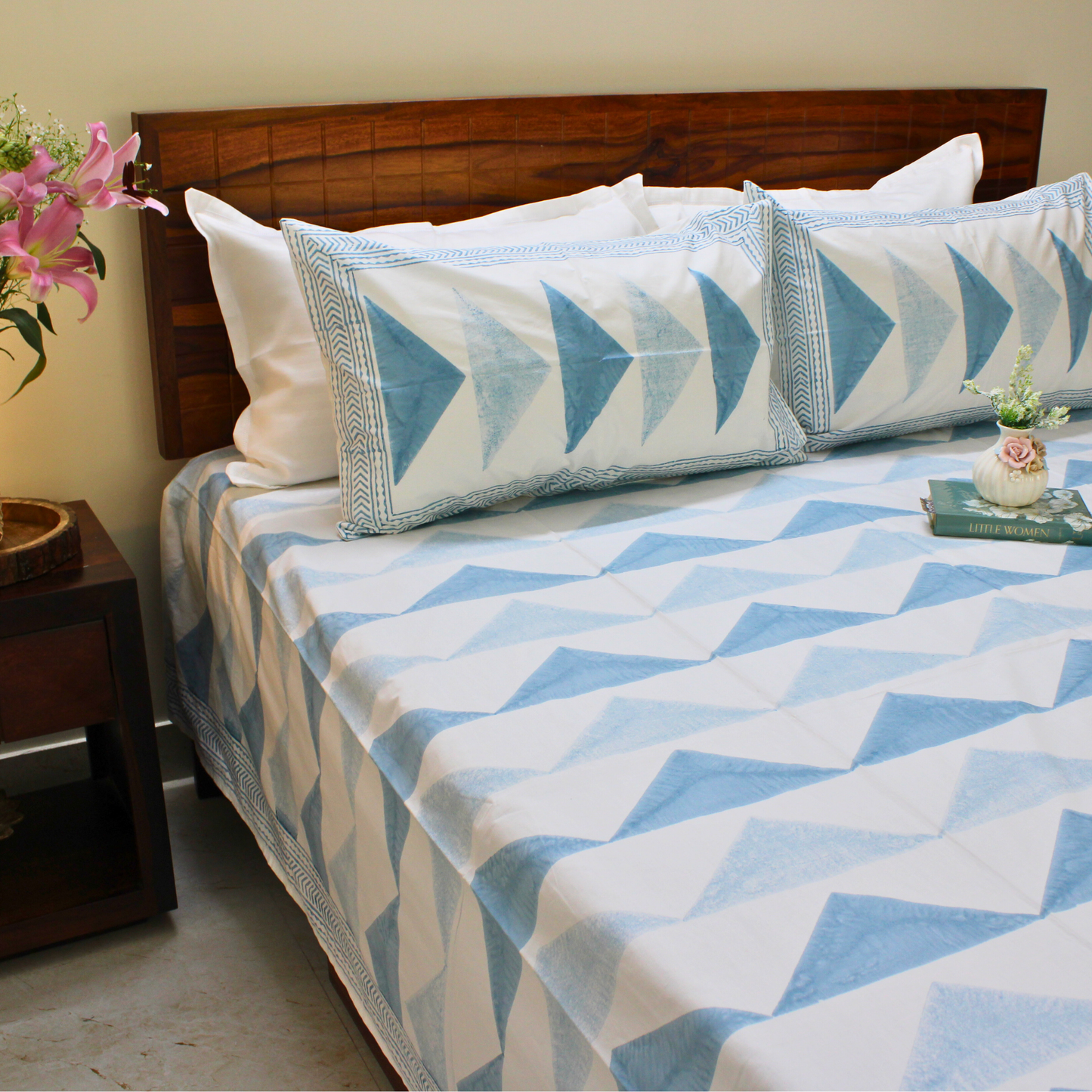 Ethnic Soul Handblock Bedsheet