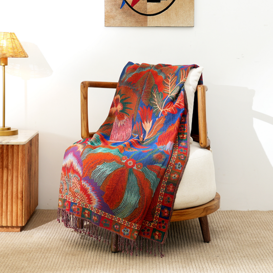 Canvas throw, decorative throw, living room decor
cotton wool throw, colorful throw blanket, home decor throw, sofa throw, reversible throw blanket


