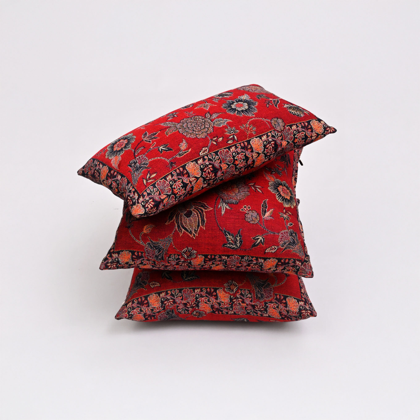 The Earth Collection- Crimson Garden Cushion Cover Set