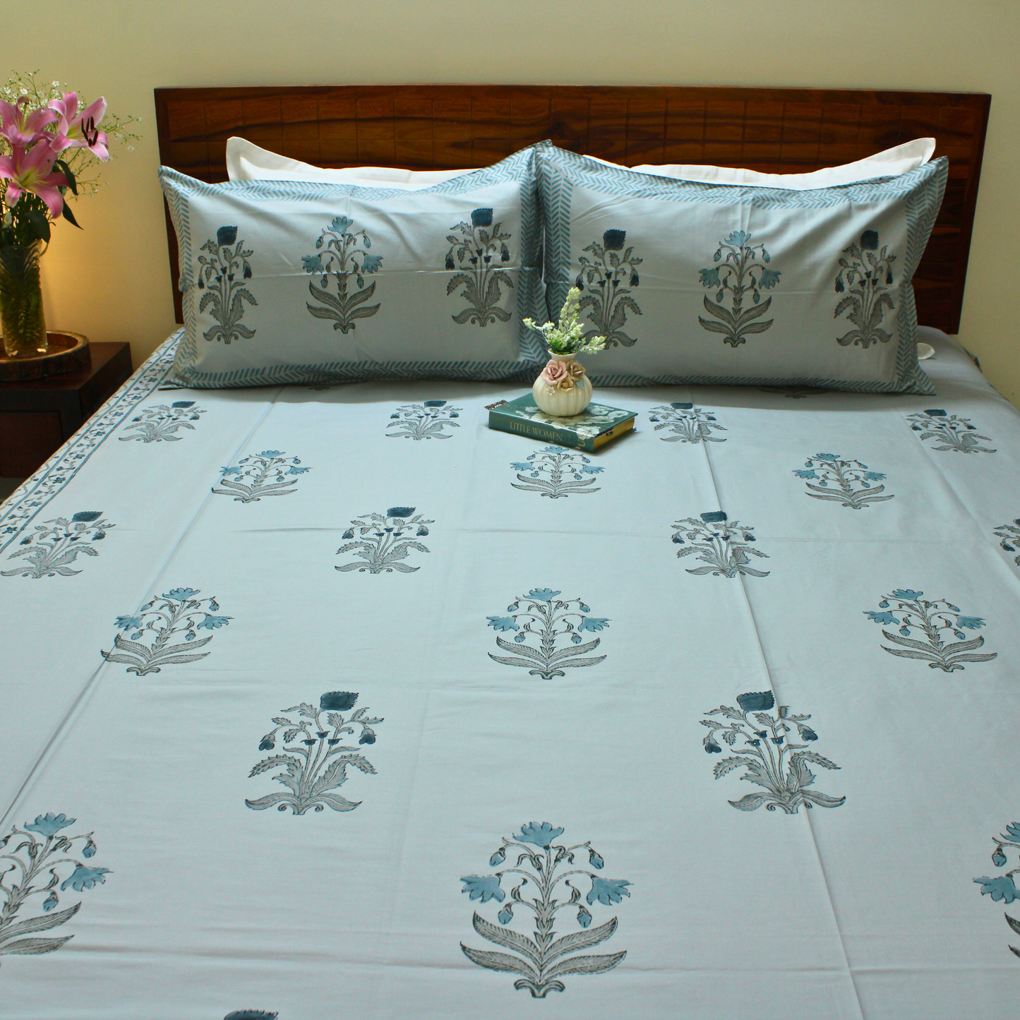 Anandbagh Handblock Bedsheet
