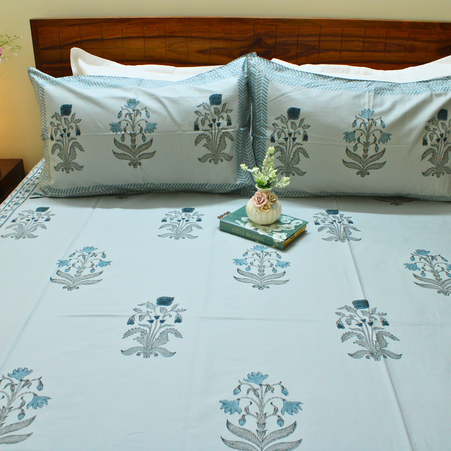 Anandbagh Handblock Bedsheet