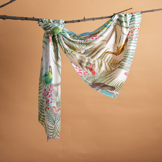 Tropical Symphony Bamboo Modal Stole