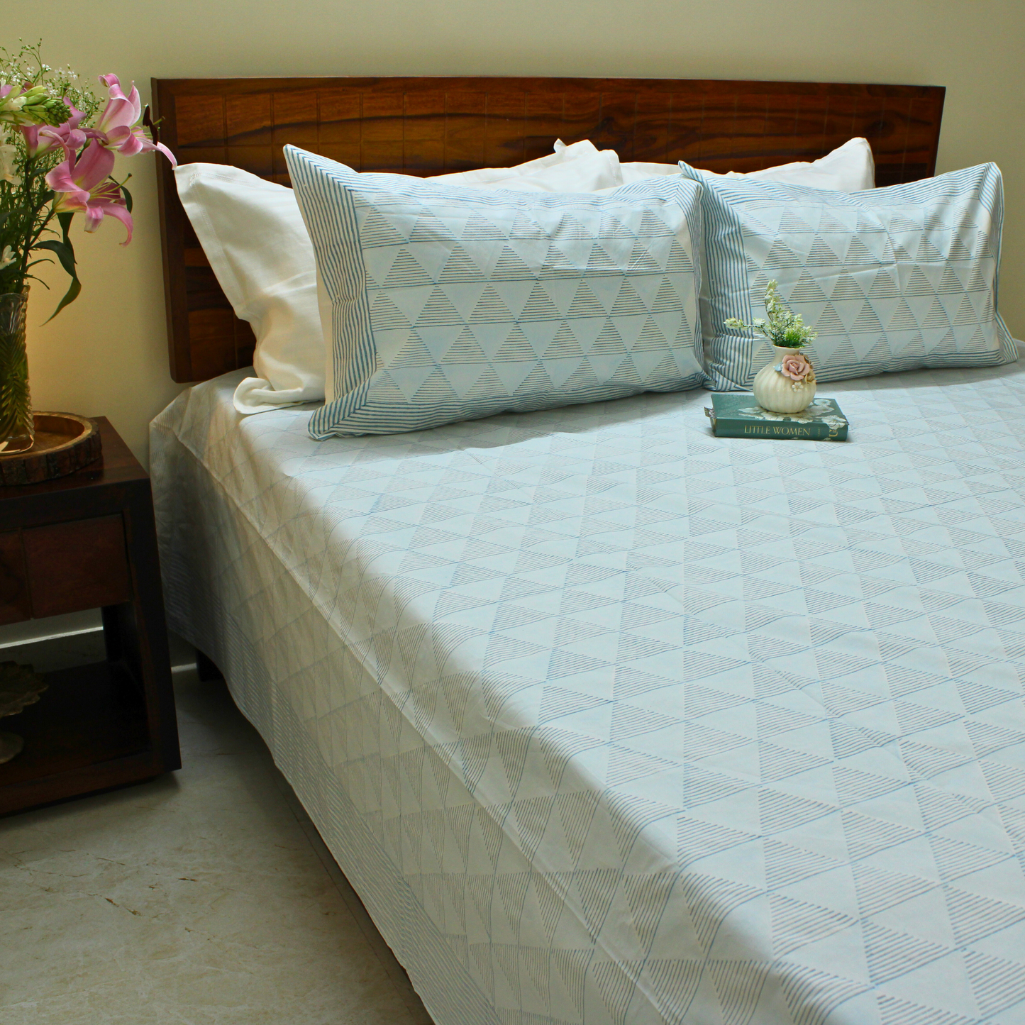 Ethnic Soul Handblock Bedsheet