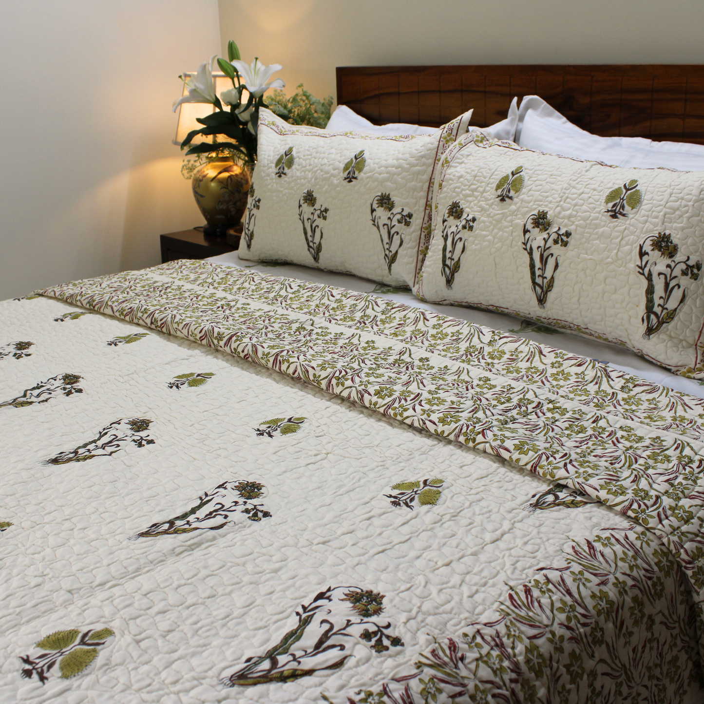 King & Queen Size, Handblock printed, Artisanal, Hand made