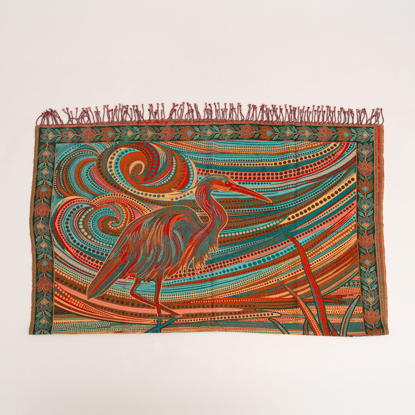 Wings Of Eternity Throw Green