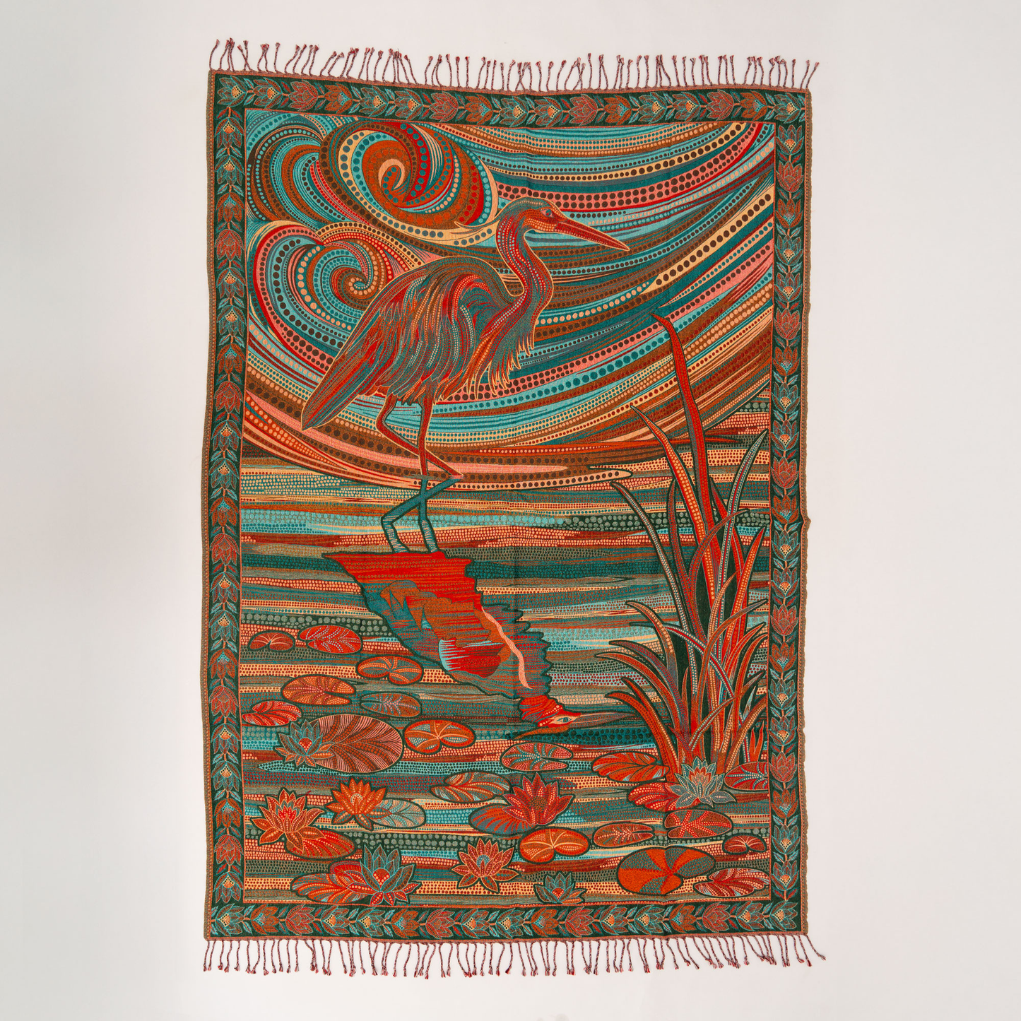 Wings Of Eternity Throw Green