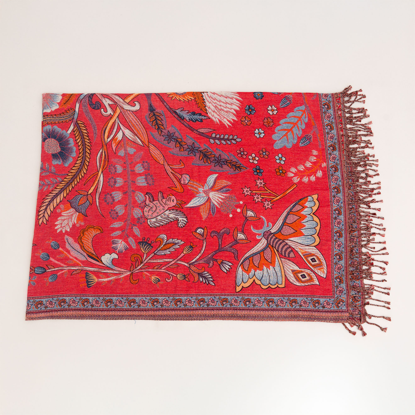 Scarlet Whisper Throw