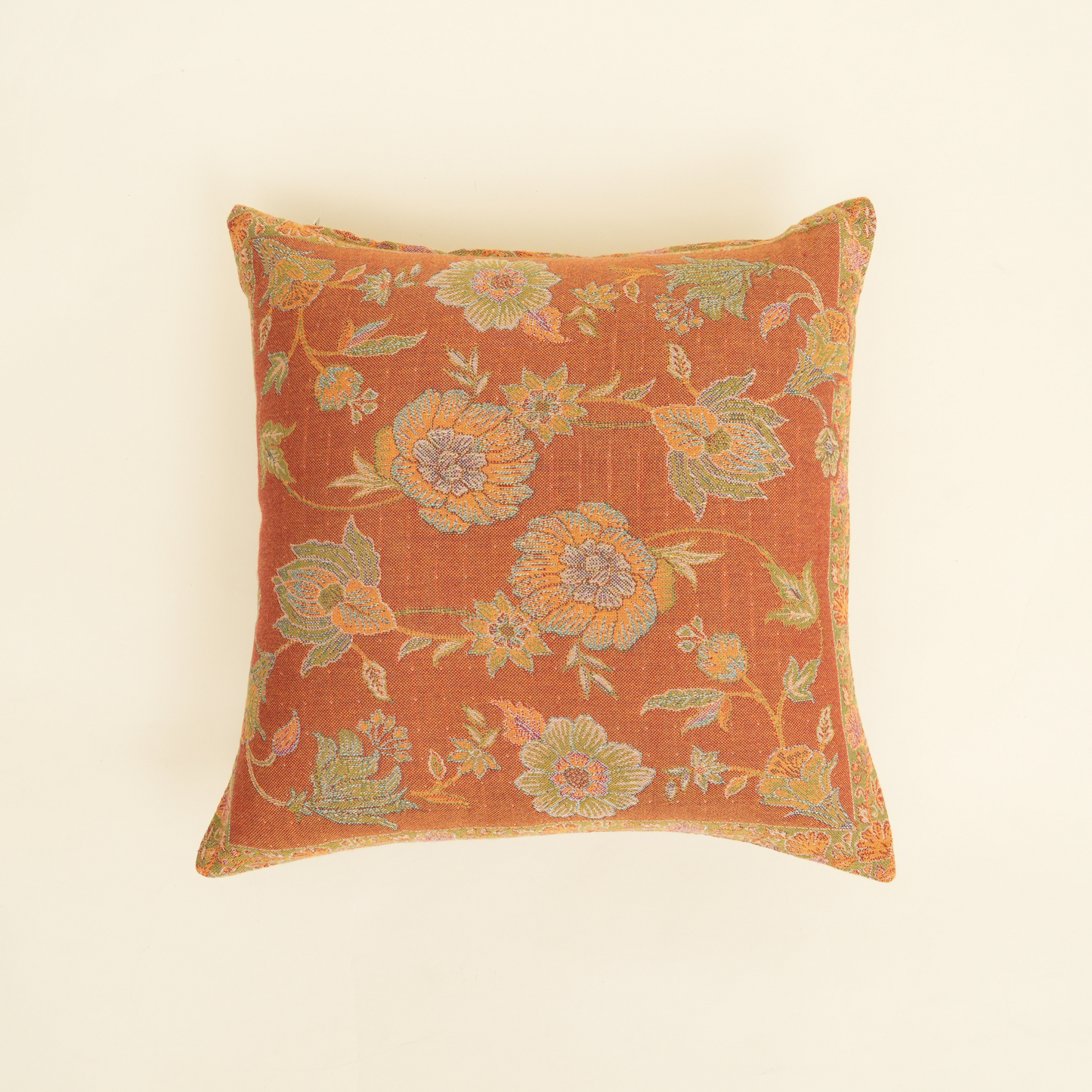 The Earth Collection- Floral Rust Cushion Cover Set
