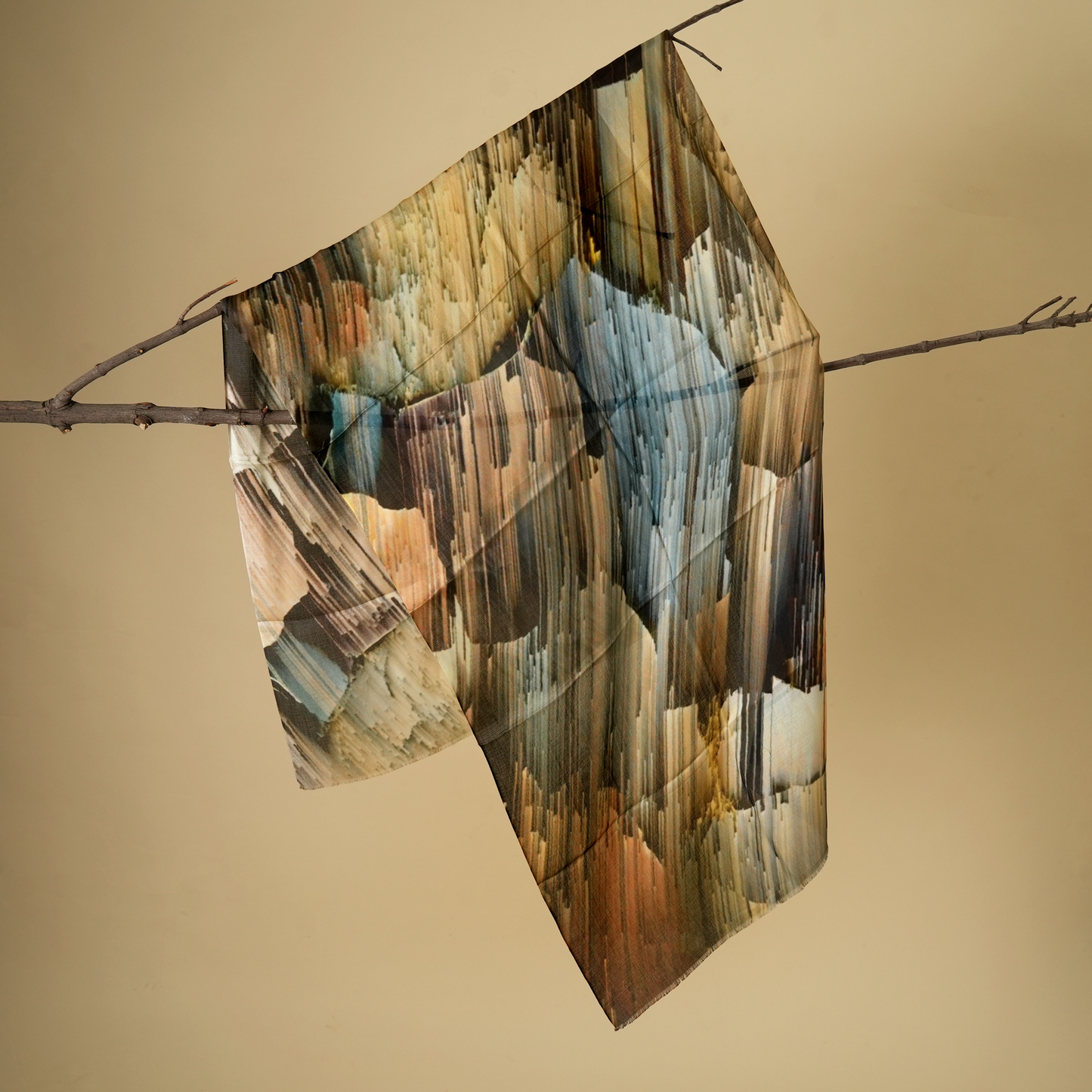 Brush of Earth-Bamboo Modal Stole