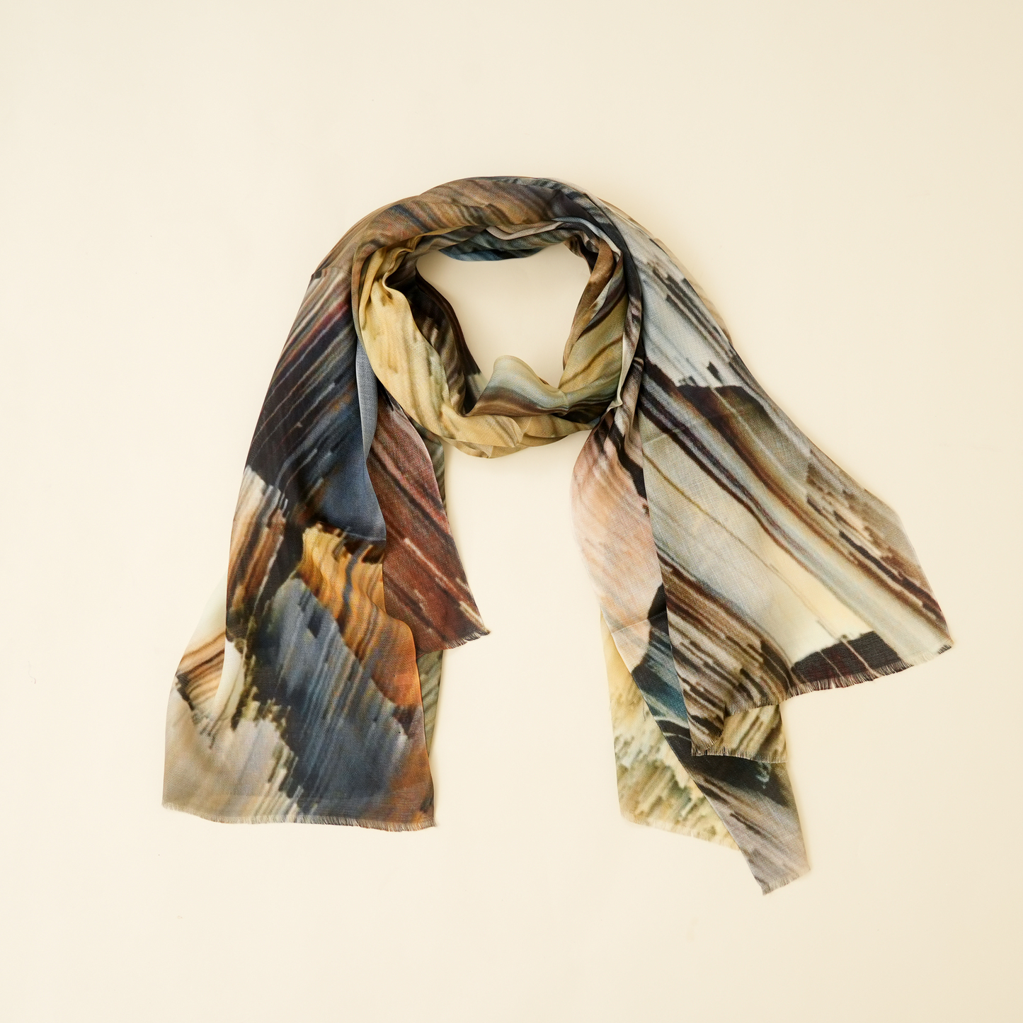 Brush of Earth-Bamboo Modal Stole