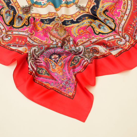 Royal Reverie- Silk Scarf