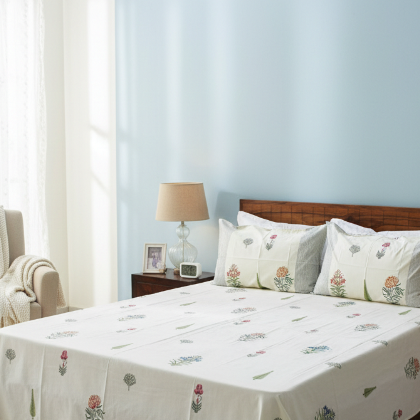 Anandbagh Handblock Bedsheet