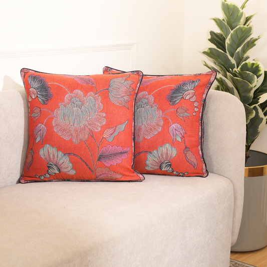 Ember Bloom Cushion Cover Set