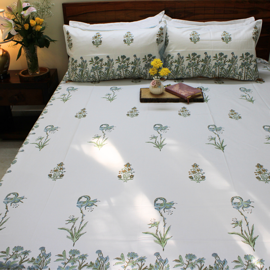 Anandbagh Handblock Bedsheet