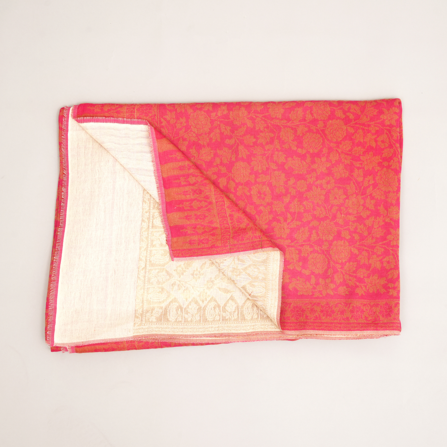 Zari Dorukha Wool Shawl