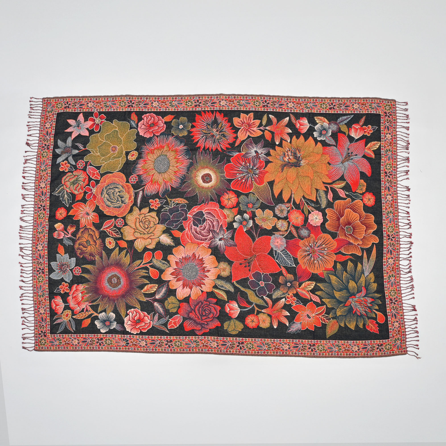 The Scarlet Garden Throw